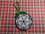 ITH Digital Embroidery Pattern for Storm Trooper Snowflake Ornament, 4X4 Hoop