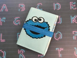 ITH Digital Embroidery Pattern for Cook Monster Applique Mini Comp Notebook Cover, 5X7 Hoop