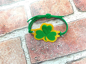 ITH Digital Embroidery Pattern for Bracelet Charm Shamrock, 2X2 Hoop