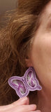 ITH Digital Embroidery Pattern for Butterfly Starburst Earrings, 4X4 Hoop