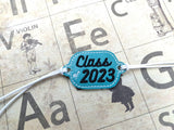 ITH Digital Embroidery Pattern for Bracelet Charm Class of 2023, 2X2 Hoop