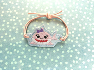 ITH Digital Embroidery Pattern for Bracelet Charm Sister Shark, 2X2 Hoop