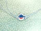 ITH Digital Embroidery Pattern for Bracelet Charm Daddy Shark, 2X2 Hoop