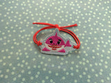ITH Digital Embroidery Patterns for Bracelet Charm Shark Family Set of 6, 2X2 Hoop
