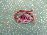 ITH Digital Embroidery Pattern for Bracelet Charm Mommy Shark, 2X2 Hoop