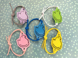 ITH Digital Embroidery Pattern for Bracelet Charm Peep Chick, 2X2 Hoop