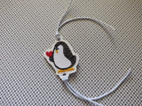 ITH Digital Embroidery Pattern for Bracelet Charm Penguin with Heart. 2X2 Hoop