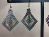 ITH Digital Embroidery Pattern for Diamond Starburst Earrings, 4X4 Hoop