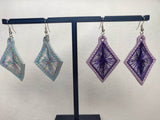 ITH Digital Embroidery Pattern for Diamond Starburst Earrings, 4X4 Hoop
