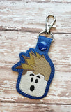 ITH Digital Embroidery Pattern for Roblox Dude 1 Head Snap Tab / Key Chain, 4X4 Hoop