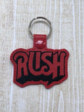 ITH Digital Embroidery Pattern for Rush Snap Tab / Key Chain, 4X4 Hoop