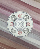 ITH Digital Embroidery Pattern for Geometric Designs Coasters set of 4, 4X4 Hoop
