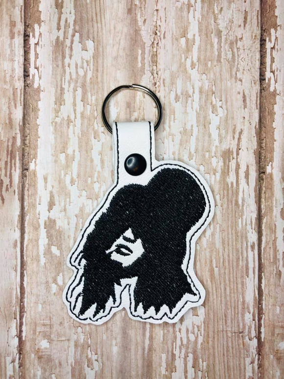 ITH Digital Embroidery Pattern for Slash Snap Tab / Key Chain, 4X4 Hoop