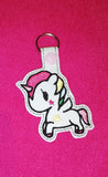 ITH Digital Embroidery Pattern for Toki Star Unicorn Snap Tab / Key Chain, 4X4 Hoop