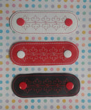 ITH Digital Embroidery Pattern for Set of 6 Motif Oval Cord Wraps, 4X4 Hoop