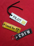 ITH Digital Embroidery Pattern For Pilot Strip Key Chain / Bookmark, 4X4 Hoop