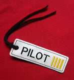 ITH Digital Embroidery Pattern For Pilot Strip Key Chain / Bookmark, 4X4 Hoop
