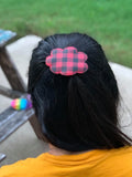 ITH Digital Embroidery Pattern For Set of 4 shapes Hair Barrette Covers, 4X4 Hoop
