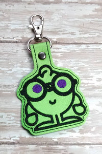 ITH Digital Embroidery Pattern For Nerd Blob Snap Tab / Key Chain, 4X4 Hoop