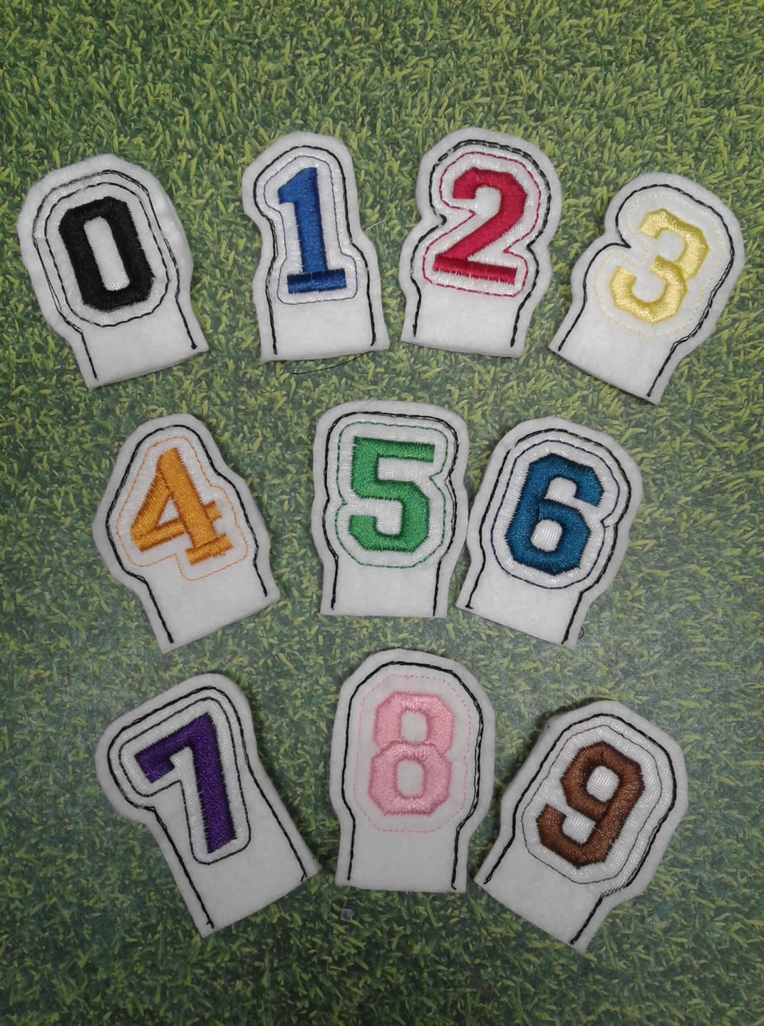 Blank Jersey and numbers Snaptab / Keyfob Embroidery Design