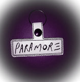 ITH Digital Embroidery Pattern For Paramore II Snap Tab / Key Chain, 4X4 Hoop