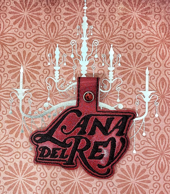 ITH Digital Embroidery Pattern for Lana D Rey Snap Tab / Key Chain, 4X4 Hoop