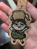 ITH Digital Embroidery Pattern For OTGW Greg Snap Tab / Key Chain, 4X4 Hoop