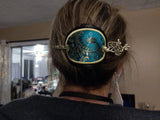 ITH Digital Embroidery Pattern For Oval Applique Hair Bun Holder / Cover, 4X4 Hoop