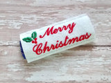 ITH Digital Embroidery Pattern For Merry Christmas Snack Size Candy Covers, 4X4 Hoop