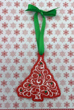ITH Digital Embroidery Pattern for Filigree Tree Ornament, 4X4 Hoop