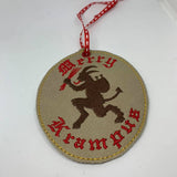 ITH Digital Embroidery Pattern For Merry Krampus Ornament, 4X4 Hoop