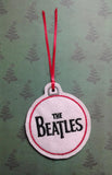 ITH Digital Embroidery Pattern For The Beatles Ornament, 4X4 Hoop
