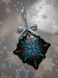 ITH Digital Embroidery Pattern For Stone Cold Snowflake Ornament, 4X4 Hoop
