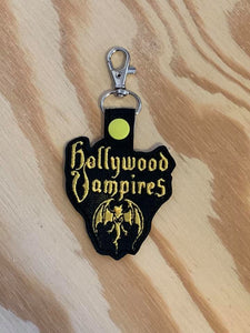 ITH Digital Embroidery Pattern For Hollywood Vampires Snap Tab / Key Chain, 4X4 Hoop