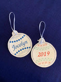 ITH Digital embroidery Pattern For Applique Center Christmas Ornament II, 4X4 Hoop