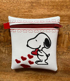 ITH Digital Embroidery Pattern For Snoop Love Cash/Card Tall Zip Pouch 4.5"X5", 5X7 Hoop