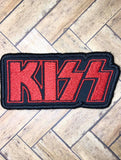 ITH Digital embroidery Pattern for KISS Patch, 4X4 - 5X7 Hoop