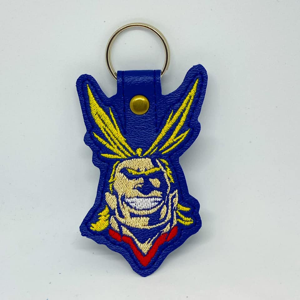 ITH Digital Embroidery Pattern for MHA A-Might Snap Tab / Key Chain, 4 ...