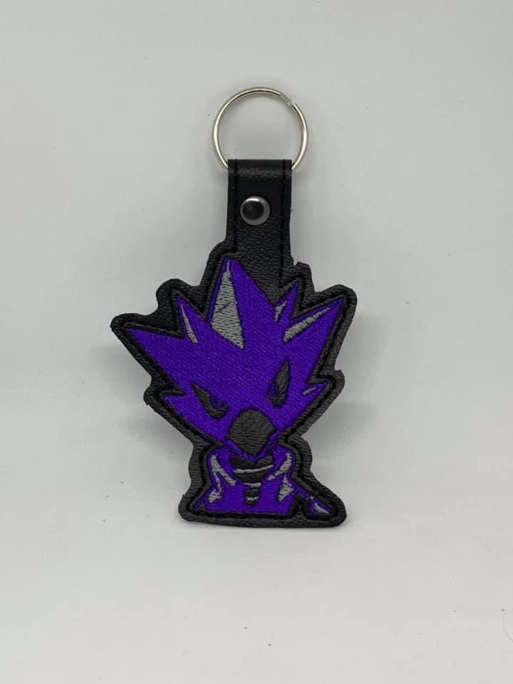 ITH Digital Embroidery Pattern For MHA Toyo-yami Snap Tab / Key Chain ...