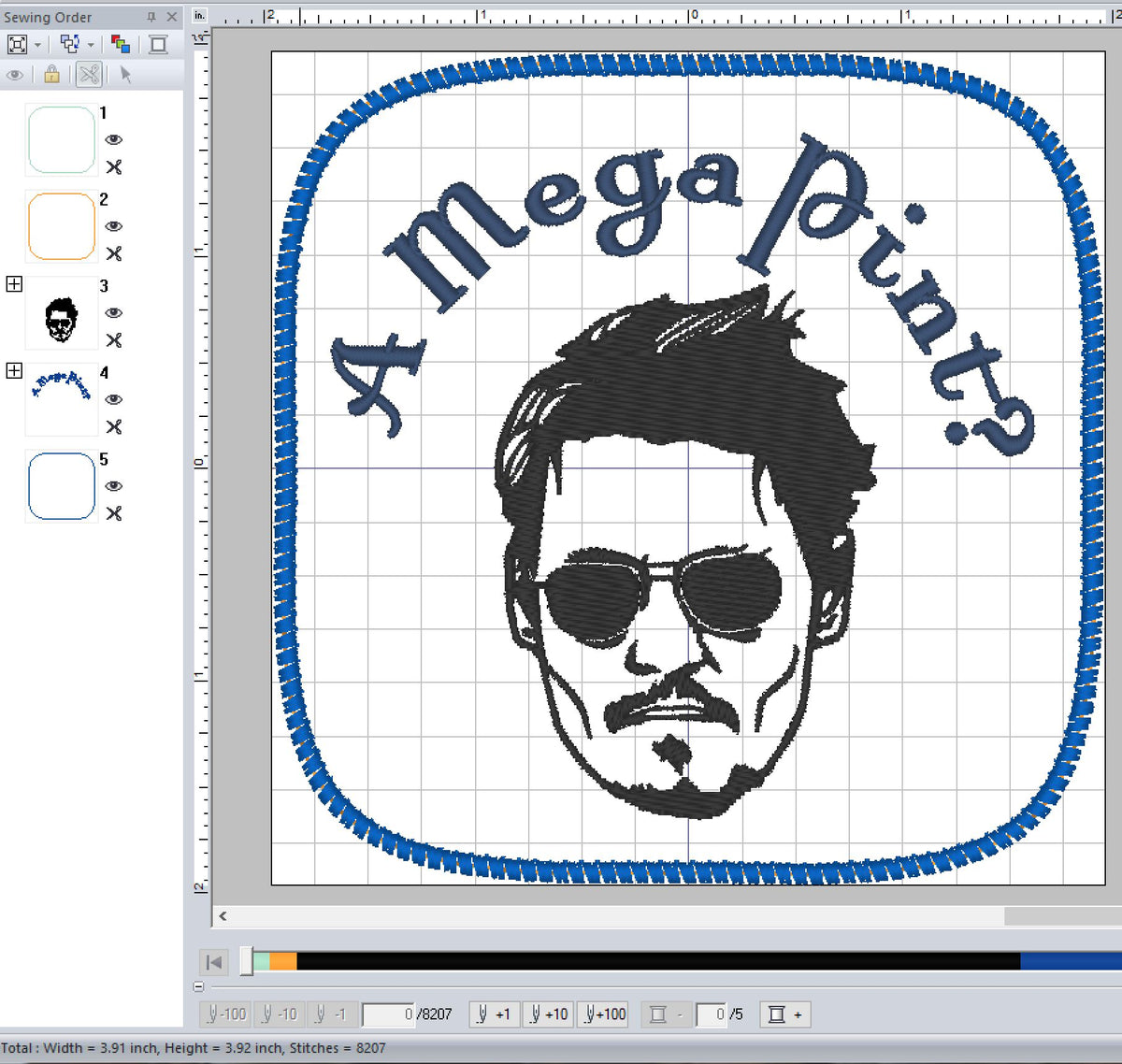ITH Digital Embroidery Pattern for A Mega Pint? Coaster, 4X4 Hoop – Bad ...