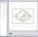 ITH Digital Embroidery Pattern for Bracelet Charm G-Scouts, 2X2 Hoop