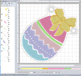 ITH Digital Embroidery Pattern for Easter Garland / Banner Set of 5, 5X7 Hoop