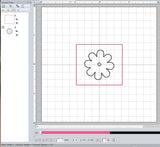 ITH Digital Embroidery Pattern for LOVE Daisy 3D Snap Tab / Key Chain, 4X4 Hoop