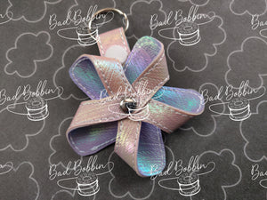 ITH Digital Embroidery Pattern for 3D Pinwheel 5 Point II Snap Tab/ Key Chain, 4X4 Hoop