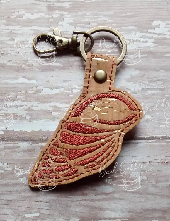 ITH Digital Embroidery Pattern for Shell III Snap Tab / Key Chain, 4X4 ...