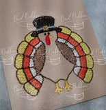 ITH Digital Embroidery Pattern for Candy Corn Turkey 4X4 design, 4X4 Hoop