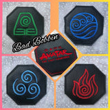 ITH Digital Embroidery Pattern for Avatar TLA Coaster Set of 5 Bundle Pack, 4X4 Hoop