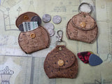 ITH Digital Embroidery Pattern for Coin Pouch Key Chain, 5X7 Hoop