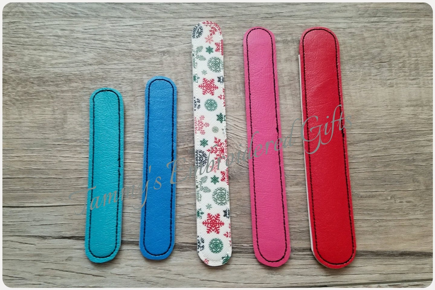 ITH Digital Embroidery Pattern for Nail File Sleeves / Covers 4