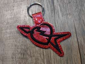 ITH Digital Embroidery Pattern for Rock Band Petty Key Chain / Snap Tab, 4X4 Hoop